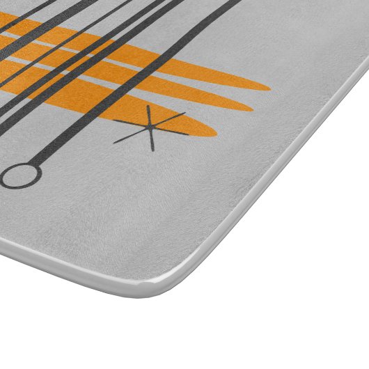 Glasschneiden-Brett - Mitte des Jahrhunderts Schneidebrett (Ecke)