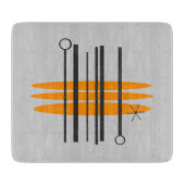 Glasschneiden-Brett - Mitte des Jahrhunderts Schneidebrett (Vorderseite)