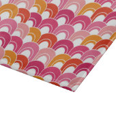 Glasschneiden-Brett-Mod bewegt Rosa wellenartig+ Schneidebrett (Ecke)