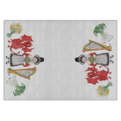 Glasschneiden-Brett: Narzissen-Drache-Porree-Harfe Schneidebrett (Vorderseite)