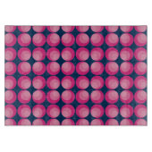 Glasschneiden-Brett-Retro Kreis-Rosa Schneidebrett (Vorderseite)