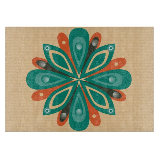 Glasschneiden-Brett sprengte Blau Schneidebrett (Vorderseite)