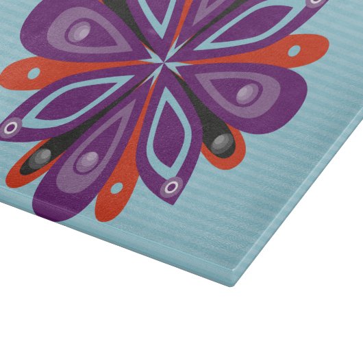 Glasschneiden-Brett sprengte Blau Schneidebrett (Ecke)