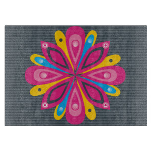 Glasschneiden-Brett sprengte Grau Schneidebrett