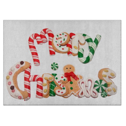 Glasschneiden-Brett/Weihnachten Schneidebrett (Vorderseite)