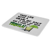 GLASSCHNEIDEN-BRETTER - LEBEN, LIMON, SALZ, SCHNEIDEBRETT (Ecke)