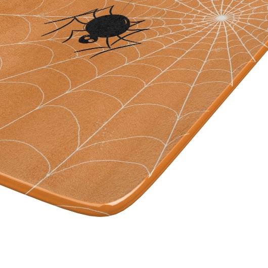 Glasschneiden-Bretter - Spinne im Netz Schneidebrett (Ecke)