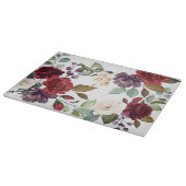 Glasschneiden der weißen Rosen Gold geometrische F Schneidebrett (Ecke)