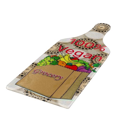 Glasschneider 100% Vegan Schneidebrett (Ecke)