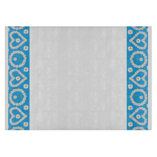 Glasschneider: Daisy Chains Hearts Schneidebrett (Vorderseite)