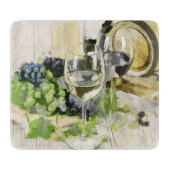 Glasschneider Holz Barrel Wein Trauben Schneidebrett (Vorderseite)