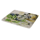 Glasschneider Holz Barrel Wein Trauben Schneidebrett (Ecke)