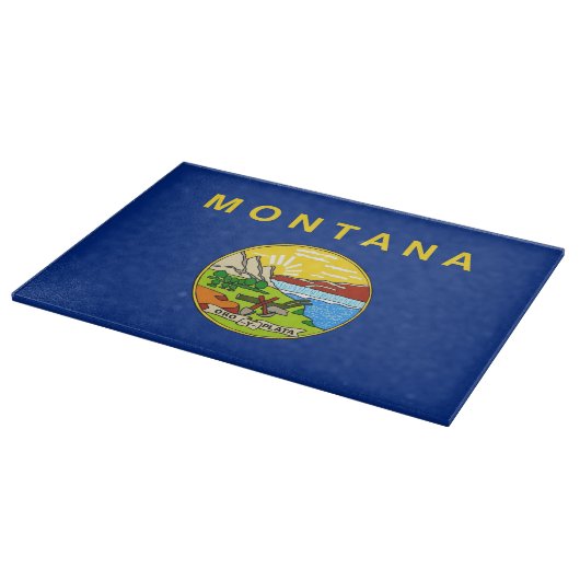 Glasschneider mit Flag Montana USA Schneidebrett (Ecke)