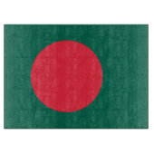 Glasschneider mit Flagge von Bangladesch Schneidebrett (Vorderseite)
