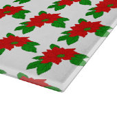 Glasschneider Poinsettias Schneidebrett (Ecke)