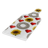 Glasschneider-Tafel Blumensonnenblume Schneidebrett (Ecke)