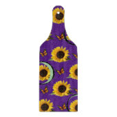 Glasschneider-Tafel Blumensonnenblume Schneidebrett (Vorderseite)