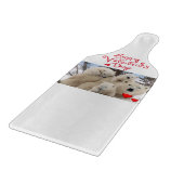 Glasschneider Valentinstag Eisbären Schneidebrett (Ecke)