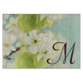 Glasschneidplatte für Weißkirschblossom Schneidebrett (Vorderseite)