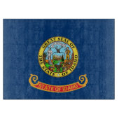Glasschneidplatte mit Flag Idaho Staat, USA Schneidebrett (Vorderseite)