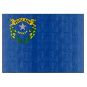 Glasschneidplatte mit Flag Nevada USA Schneidebrett (Vorderseite)
