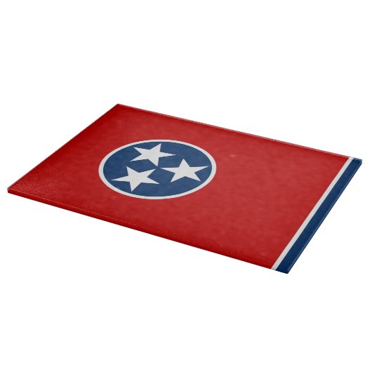 Glasschneidplatte mit Flag Tennessee, USA Schneidebrett (Ecke)
