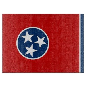 Glasschneidplatte mit Flag Tennessee, USA Schneidebrett