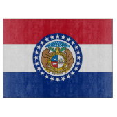 Glasschneidtafel mit Flag Missouri USA Schneidebrett (Vorderseite)