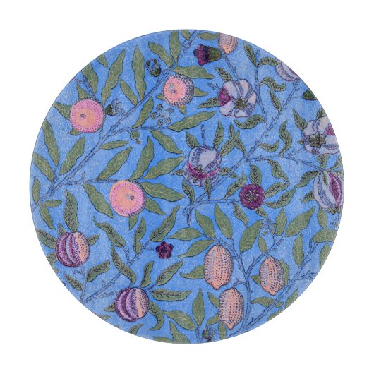 GLASSCHNITTSTELLE : WILLIAM MORRIS : POMEGRANAT SCHNEIDEBRETT (Vorderseite)
