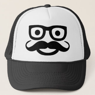 Glasschnurrbart Truckerkappe