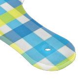 Glasseidene, gelb blau Kariert Schneidebrett (Ecke)