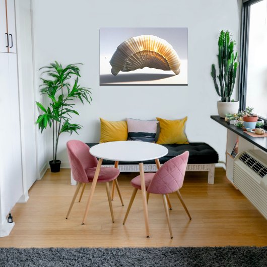 Glassende Dekoration der Seashell Wall Art Coastal Leinwanddruck