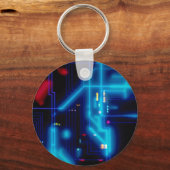 Glassende Grafikplatine Schlüsselanhänger (Vorderseite)