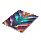 Glassende Zickzack Nummer vier Fliese (Seite)