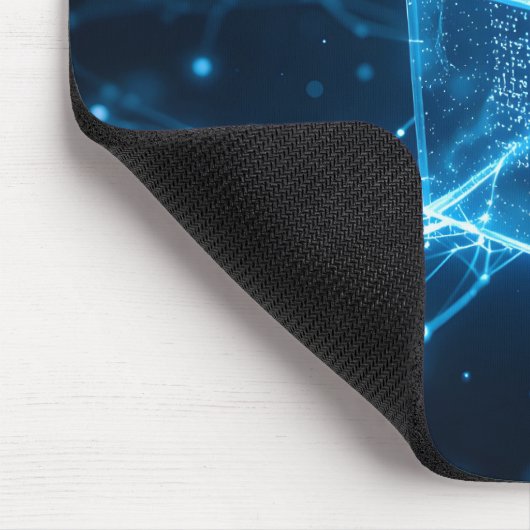 Glassender Blockchain-Pfad Mousepad (Ecke)