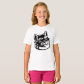 Glasses Cat Meme T-Shirt (Vorne ganz)