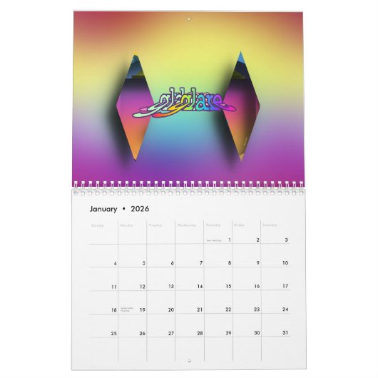 Glasses Design Kalender (Jan 2026)