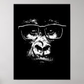 Glasses Gorilla Poster (Vorne)