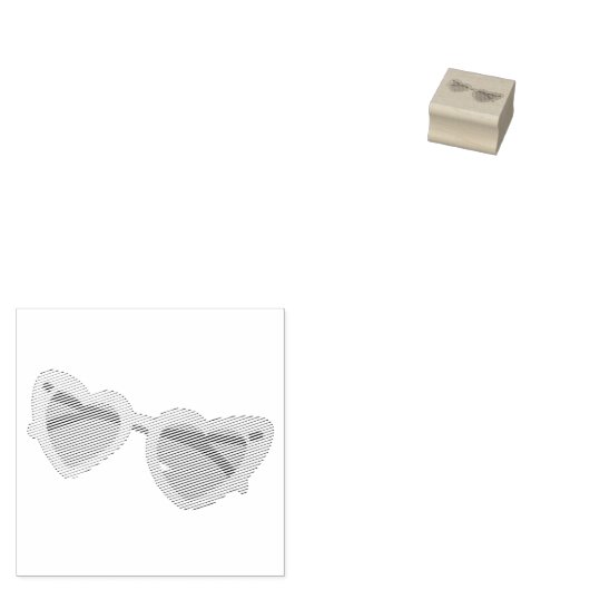 Glasses Gummistempel (Stempel)
