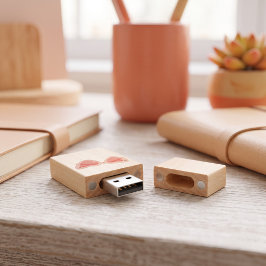 Glasses Holz USB Stick