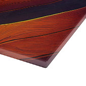 Glasses Holz Zickzack Schneidebrett (Ecke)