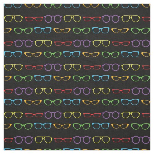 Glasses Niedlich Optician Rainbow Stoff (Muster)