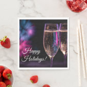 glasses of champagne for New Year's Serviette (Beispiel)