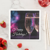 glasses of champagne for New Year's Serviette (Beispiel)