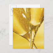 Glasses Of Champagne Postkarte (Vorne/Hinten)