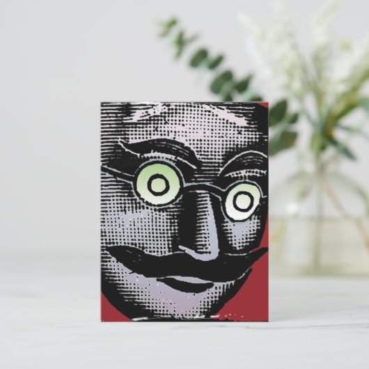 Glasses Postcard Postkarte (Stehend Vorderseite)