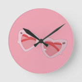 Glasses Runde Wanduhr (Vorderseite)
