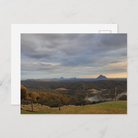 Glasshouse Mountains Queensland Postkarte (Vorne/Hinten)