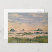 Glasshousgebirge in einer Wolkendecke Postkarte (Vorne/Hinten)