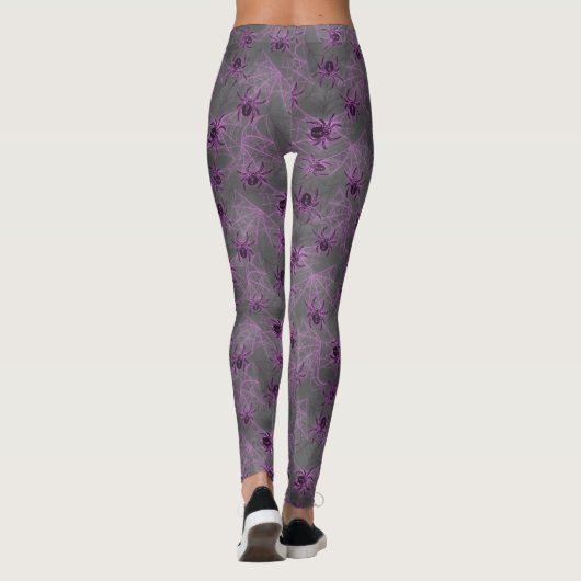 Glassierende Spinnen lila - mystische Arachnid Leggings (Rückseite)